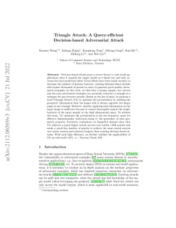 Triangle Attack: A Query-efficient Decision-based Adversarial Attack