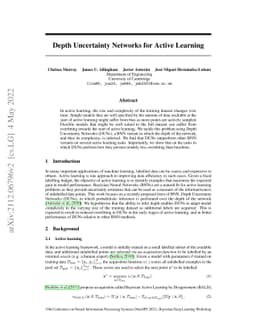 Depth Uncertainty Networks for Active Learning