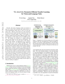 VL-Adapter: Parameter-Efficient Transfer Learning for
  Vision-and-Language Tasks