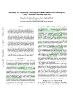 Improving and Diagnosing Knowledge-Based Visual Question Answering via
  Entity Enhanced Knowledge Injection