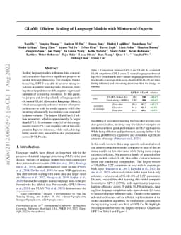 GLaM: Efficient Scaling of Language Models with Mixture-of-Experts