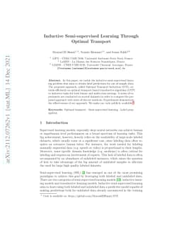 Inductive Semi-supervised Learning Through Optimal Transport