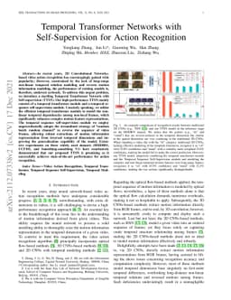 Temporal Transformer Networks with Self-Supervision for Action
  Recognition