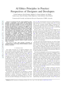 AI Ethics Principles in Practice: Perspectives of Designers and
  Developers