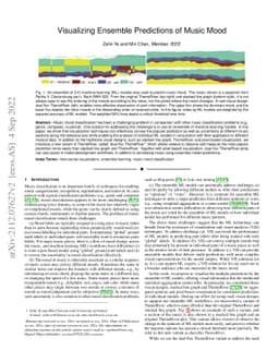 Visualizing Ensemble Predictions of Music Mood