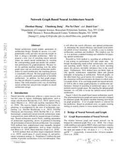 Network Graph Based Neural Architecture Search