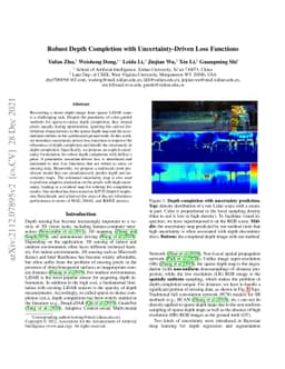 Robust Depth Completion with Uncertainty-Driven Loss Functions