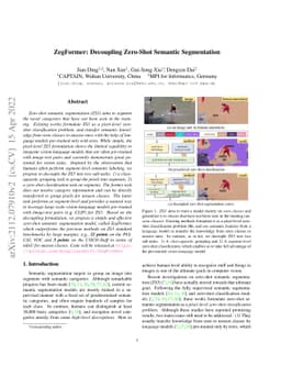 Decoupling Zero-Shot Semantic Segmentation