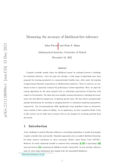 Measuring the accuracy of likelihood-free inference
