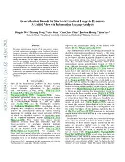 Generalization Bounds for Stochastic Gradient Langevin Dynamics: A
  Unified View via Information Leakage Analysis