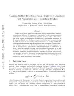 Gaining Outlier Resistance with Progressive Quantiles: Fast Algorithms
  and Theoretical Studies