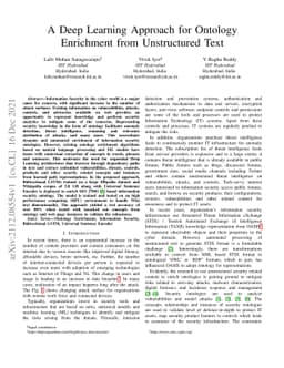 A Deep Learning Approach for Ontology Enrichment from Unstructured Text