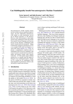 Can Multilinguality benefit Non-autoregressive Machine Translation?