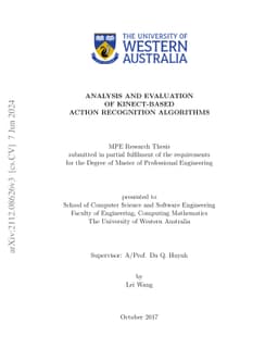 Analysis and Evaluation of Kinect-based Action Recognition Algorithms