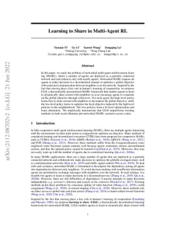 Learning to Share in Multi-Agent Reinforcement Learning