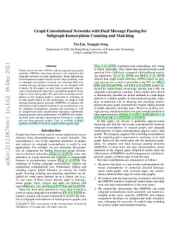 Graph Convolutional Networks with Dual Message Passing for Subgraph
  Isomorphism Counting and Matching