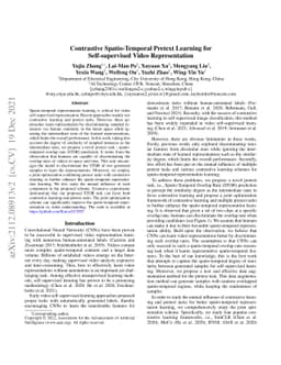 Contrastive Spatio-Temporal Pretext Learning for Self-supervised Video
  Representation