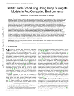 GOSH: Task Scheduling Using Deep Surrogate Models in Fog Computing
  Environments