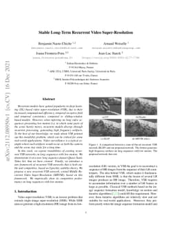 Stable Long-Term Recurrent Video Super-Resolution