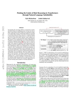Pushing the Limits of Rule Reasoning in Transformers through Natural
  Language Satisfiability