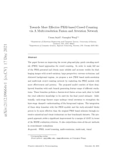 Towards More Effective PRM-based Crowd Counting via A Multi-resolution
  Fusion and Attention Network