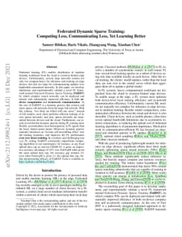 Federated Dynamic Sparse Training: Computing Less, Communicating Less,
  Yet Learning Better
