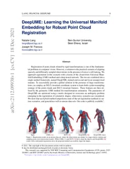 DeepUME: Learning the Universal Manifold Embedding for Robust Point
  Cloud Registration