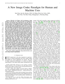 A New Image Codec Paradigm for Human and Machine Uses