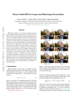 Wiener Guided DIP for Unsupervised Blind Image Deconvolution