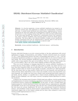 DXML: Distributed Extreme Multilabel Classification