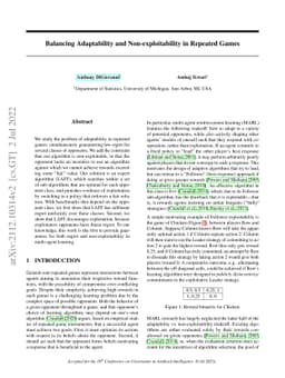 Balancing Adaptability and Non-exploitability in Repeated Games