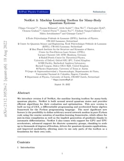 NetKet 3: Machine Learning Toolbox for Many-Body Quantum Systems