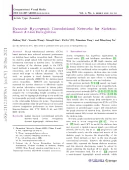 Dynamic Hypergraph Convolutional Networks for Skeleton-Based Action
  Recognition