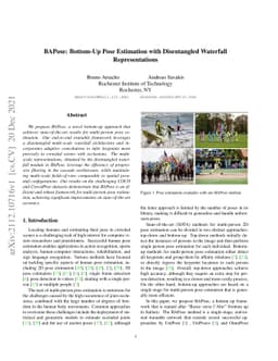BAPose: Bottom-Up Pose Estimation with Disentangled Waterfall
  Representations