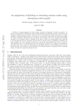 An adaptation of InfoMap to absorbing random walks using
  absorption-scaled graphs