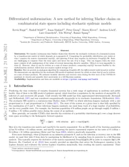 Differentiated uniformization: A new method for inferring Markov chains
  on combinatorial state spaces including stochastic epidemic models