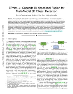 EPNet++: Cascade Bi-directional Fusion for Multi-Modal 3D Object
  Detection