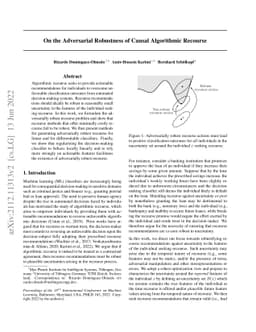 On the Adversarial Robustness of Causal Algorithmic Recourse