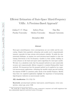 Efficient Estimation of State-Space Mixed-Frequency VARs: A
  Precision-Based Approach