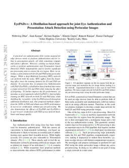 EyePAD++: A Distillation-based approach for joint Eye Authentication and
  Presentation Attack Detection using Periocular Images
