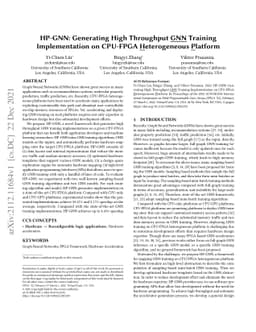 HP-GNN: Generating High Throughput GNN Training Implementation on
  CPU-FPGA Heterogeneous Platform