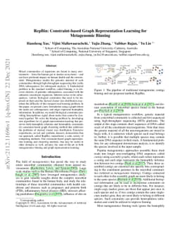 RepBin: Constraint-based Graph Representation Learning for Metagenomic
  Binning