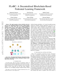 FLoBC: A Decentralized Blockchain-Based Federated Learning Framework