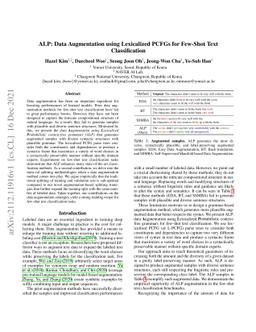 ALP: Data Augmentation using Lexicalized PCFGs for Few-Shot Text
  Classification