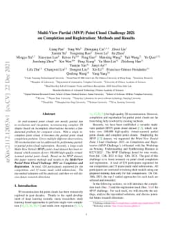 Multi-View Partial (MVP) Point Cloud Challenge 2021 on Completion and
  Registration: Methods and Results