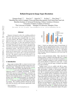 Reflash Dropout in Image Super-Resolution