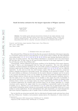 Small deviation estimates for the largest eigenvalue of Wigner matrices