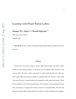 Learning with Proper Partial Labels