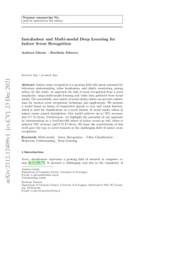 InstaIndoor and Multi-modal Deep Learning for Indoor Scene Recognition