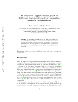 An analysis of Coggia-Couvreur attack on Loidreau's rank-metric public
  key encryption scheme in the general case